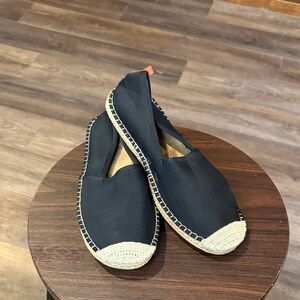 Black Slip-On Espadrille Athletic Flats